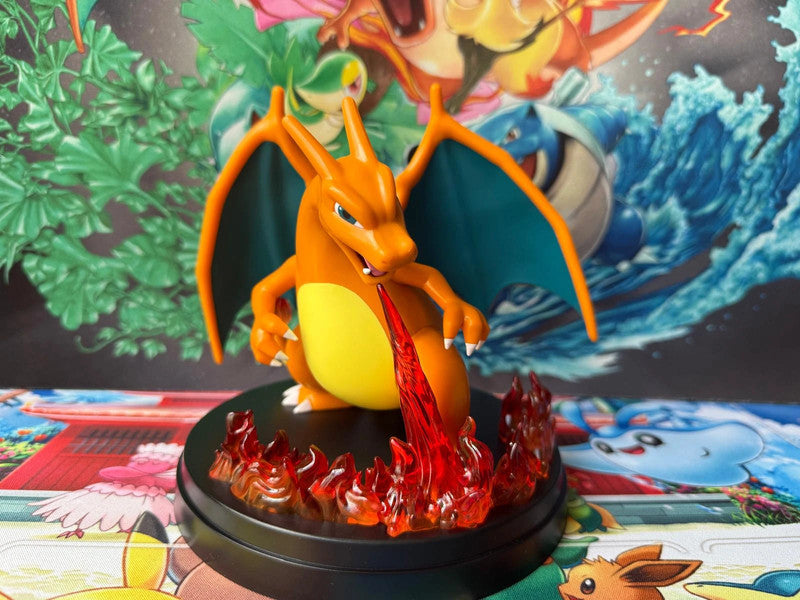 Figurine Porte-Carte Dracaufeu + Dracaufeu ex + Reptincel + Salamèche