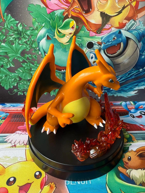 Figurine Porte-Carte Dracaufeu + Dracaufeu ex + Reptincel + Salamèche
