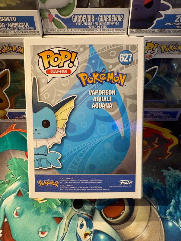 Pokemon - Figurine Funko POP - 9 cm - Aquali / Vaporeon - Boîte abîmée