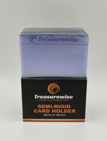 TreasureWise - Card saver (semi-rigide) Card Holder - Boîte de 50