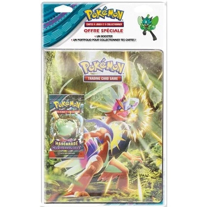 Portfolio illustration Koraidon + 1 booster EV06 Mascarade Crépusculaire