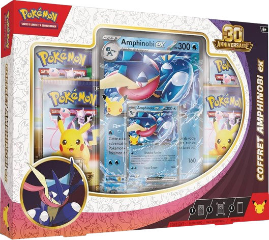 Coffret Pokémon 30ᵉ Anniversaire : Amphinobi ex