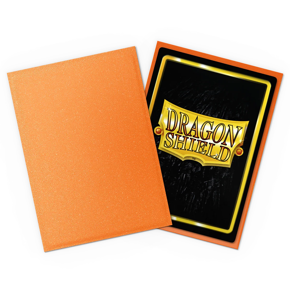 Dragon Shield Sparkle Serie Amber Matte - 100 Sleeves Standard Ambre Serie Étincelante