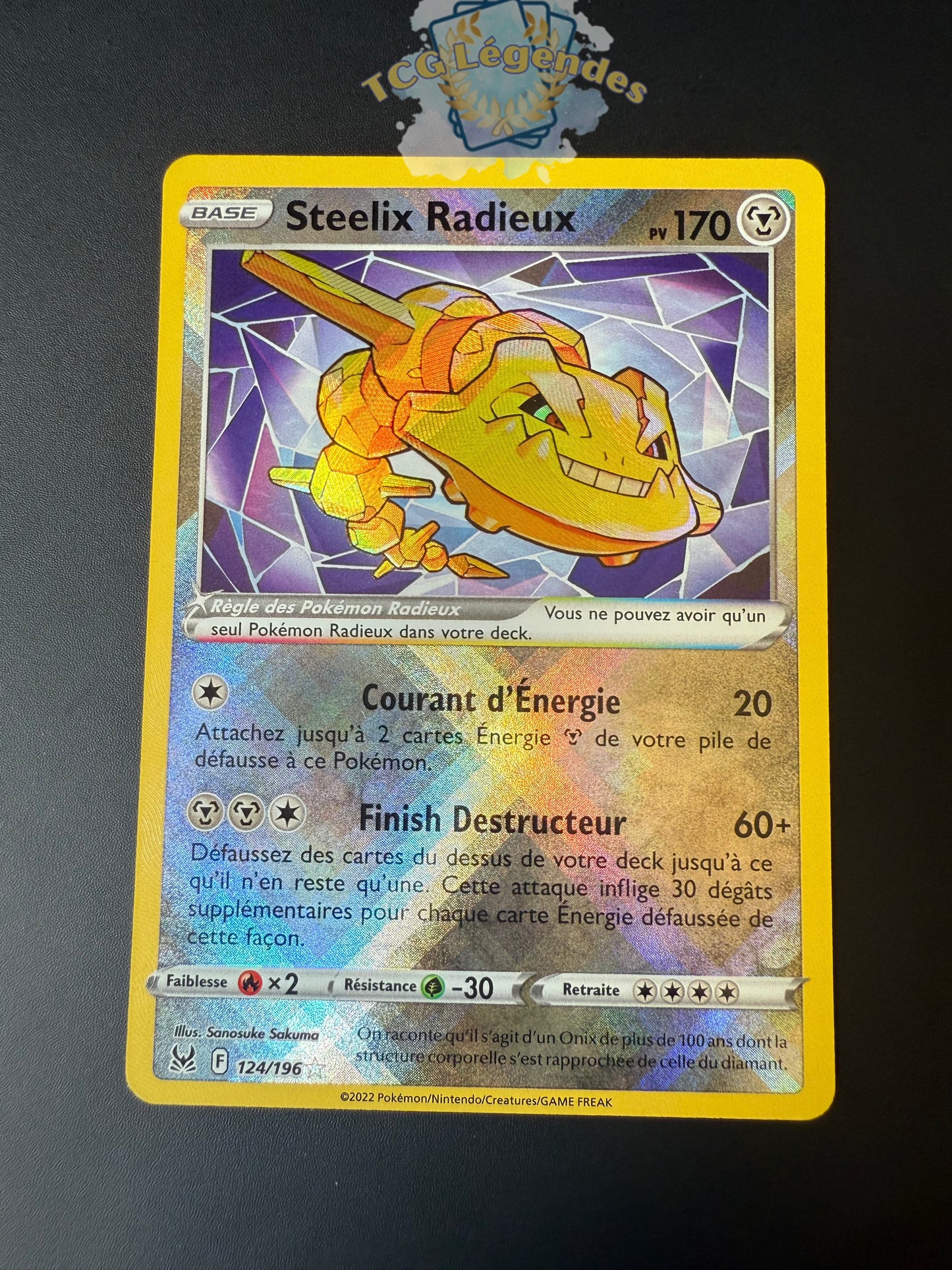 Steelix Radieux 124/196
