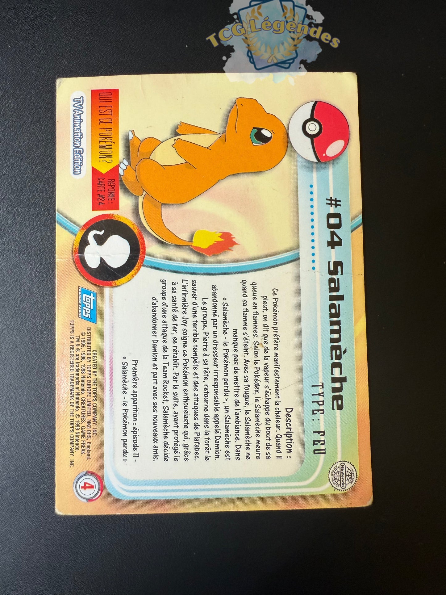 Salamèche Holographique Topps 04