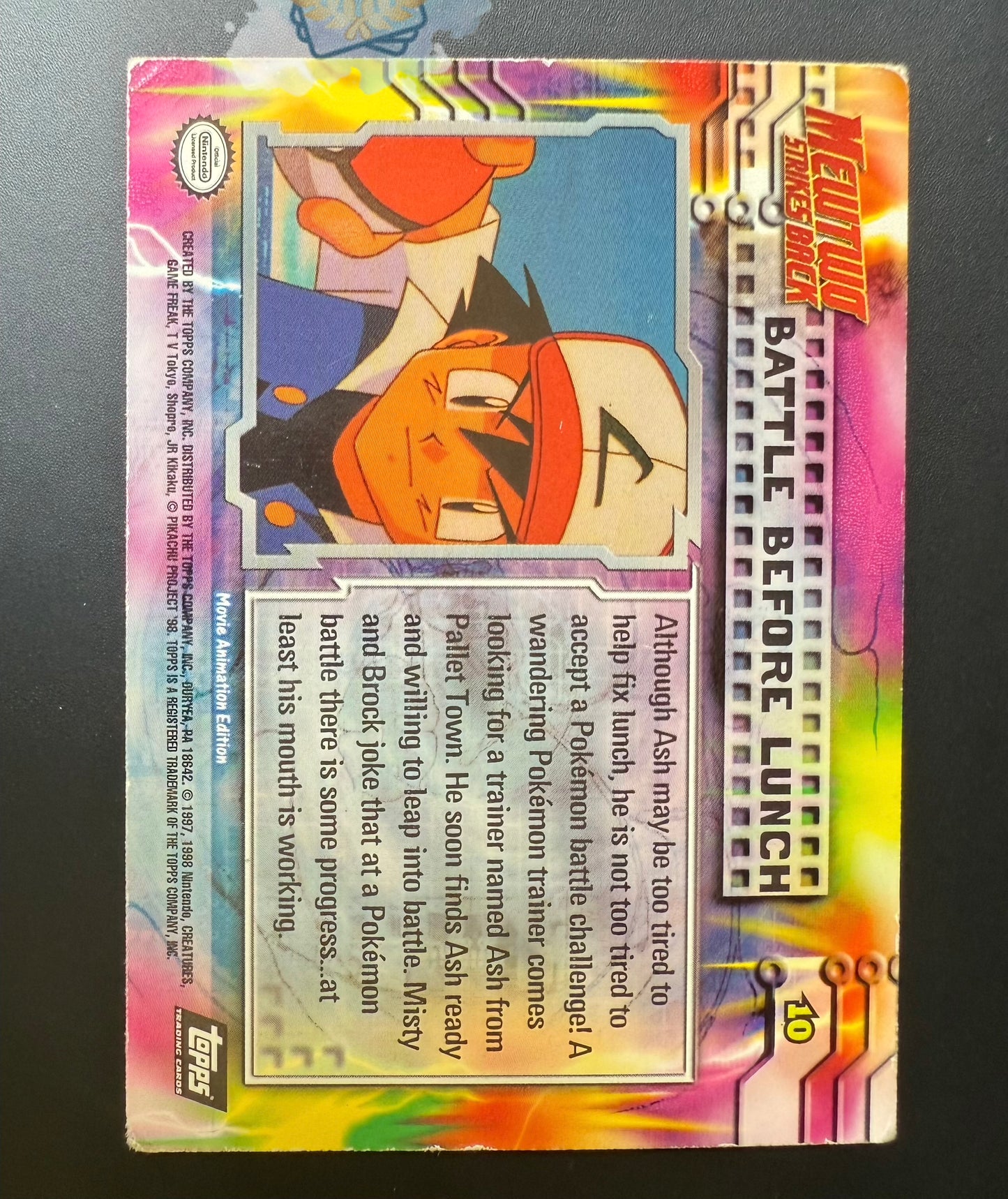 Battle before Lunch Holographique Topps 10