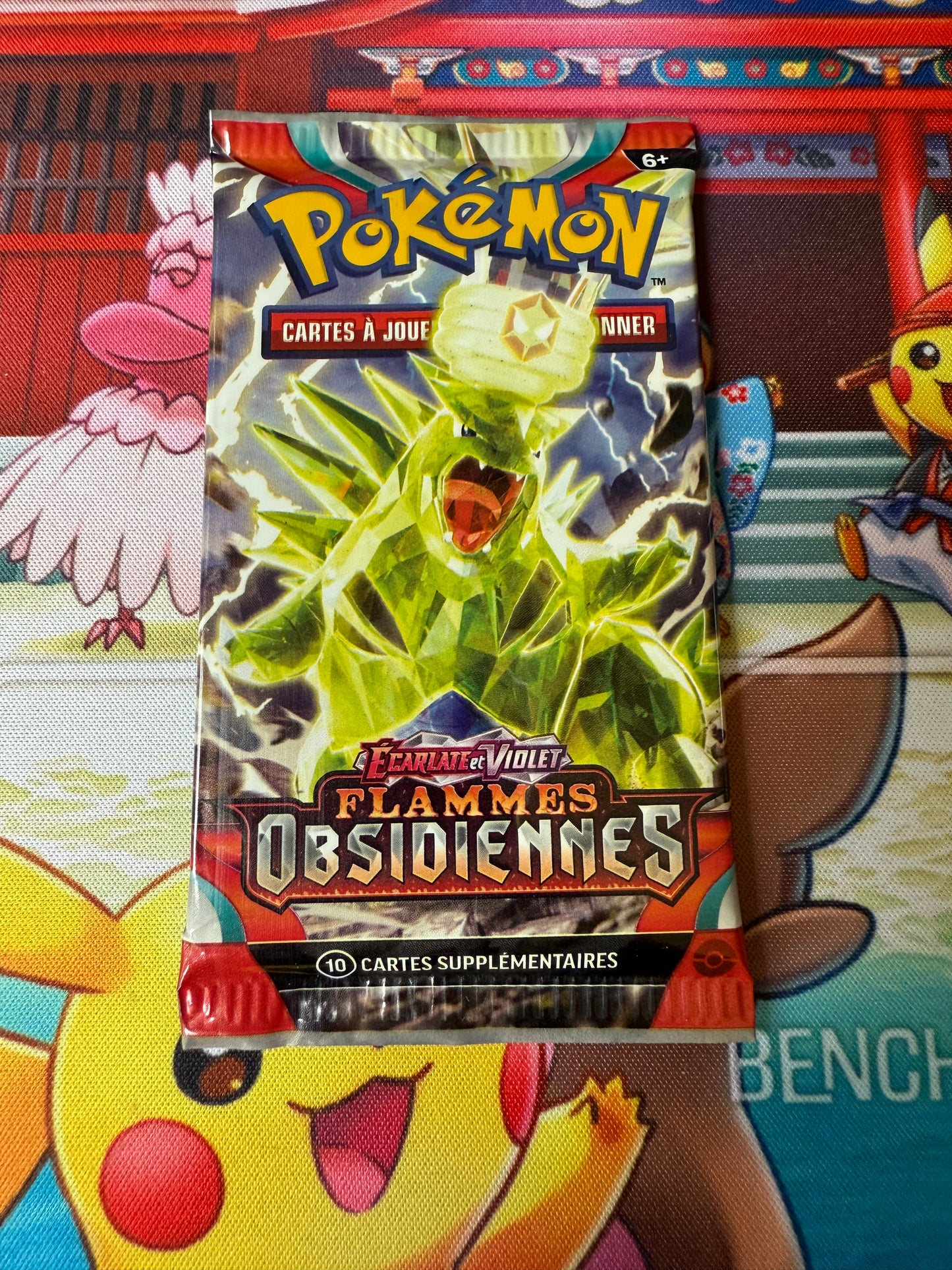 Booster scellé Flammes Obsidiennes Illustration Tyranocif Téracristal