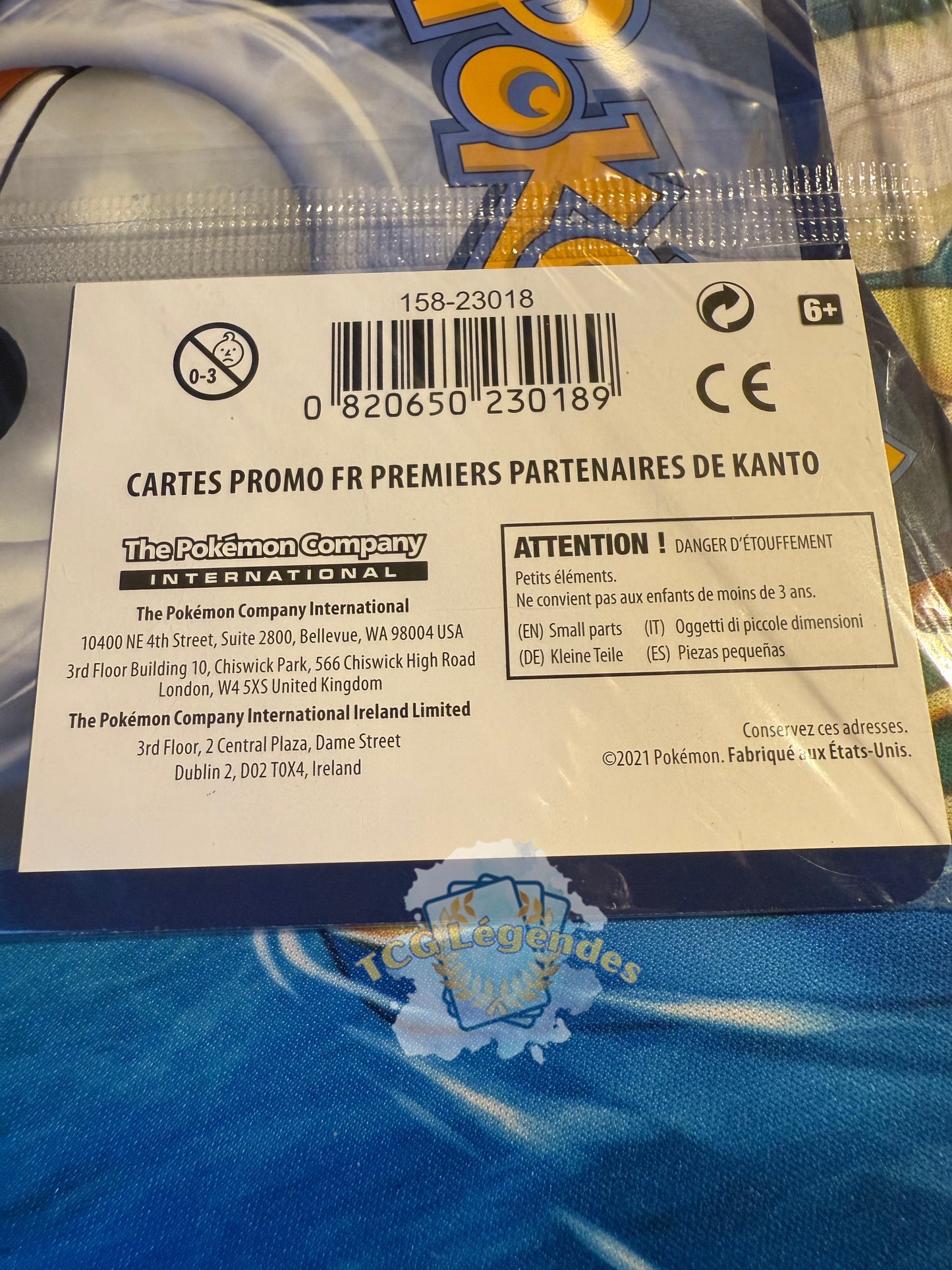 Paquet scellé du trio starter de Kanto Jumbo Célebration Stamped