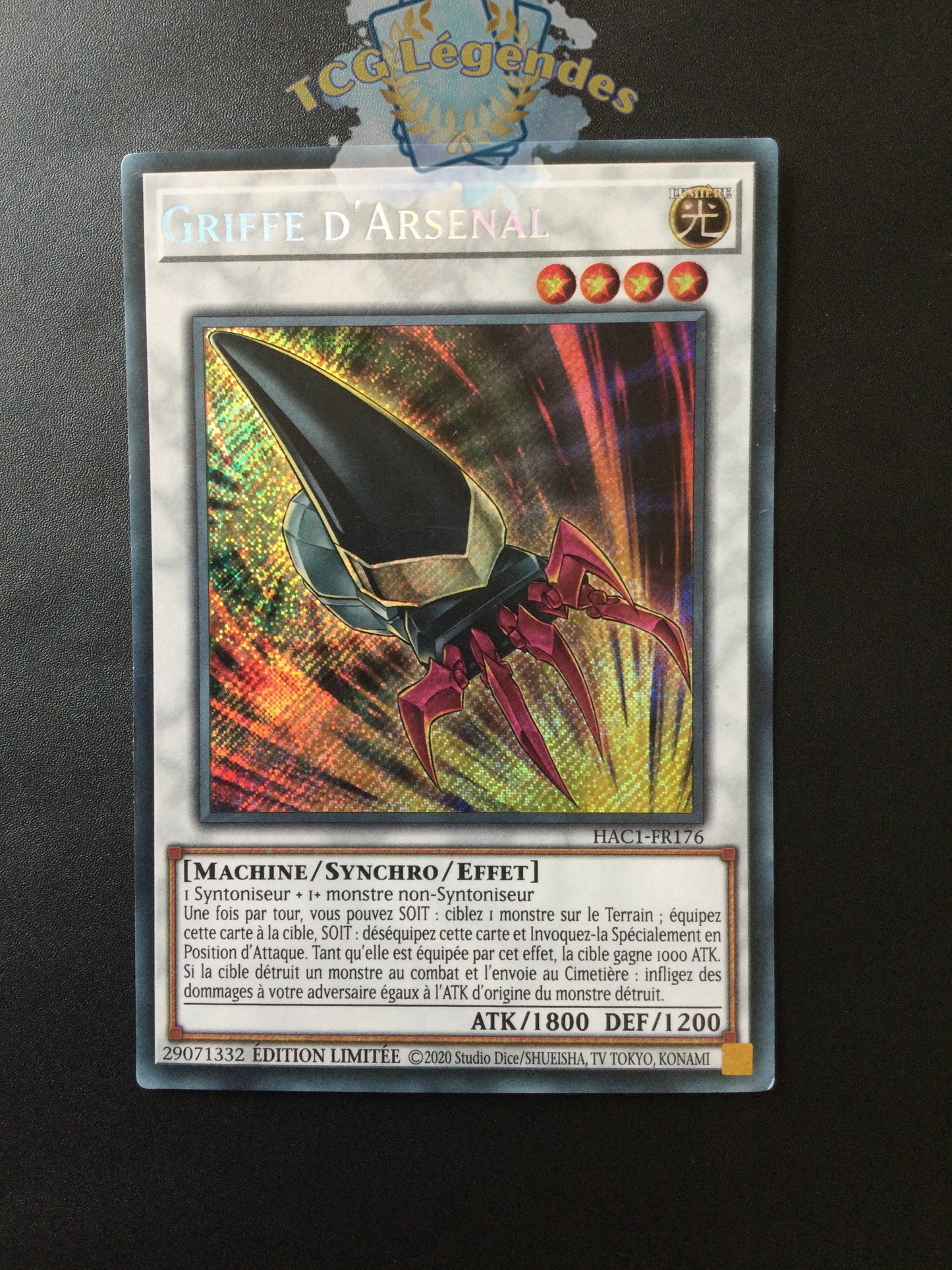 Griffe D'Arsenal HAC1-FR176 Secret Rare