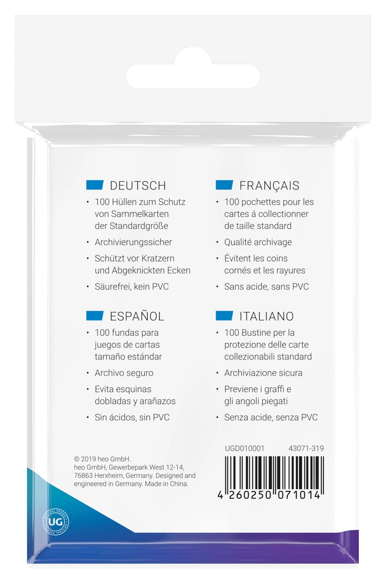 Ultimate Guard - 100 protège-cartes Classic Transparent