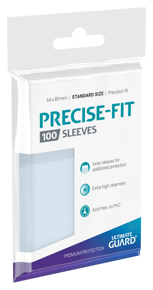 Sleeves - Ultimate Guard - 100 protège-cartes - Precise-Fit Transparent