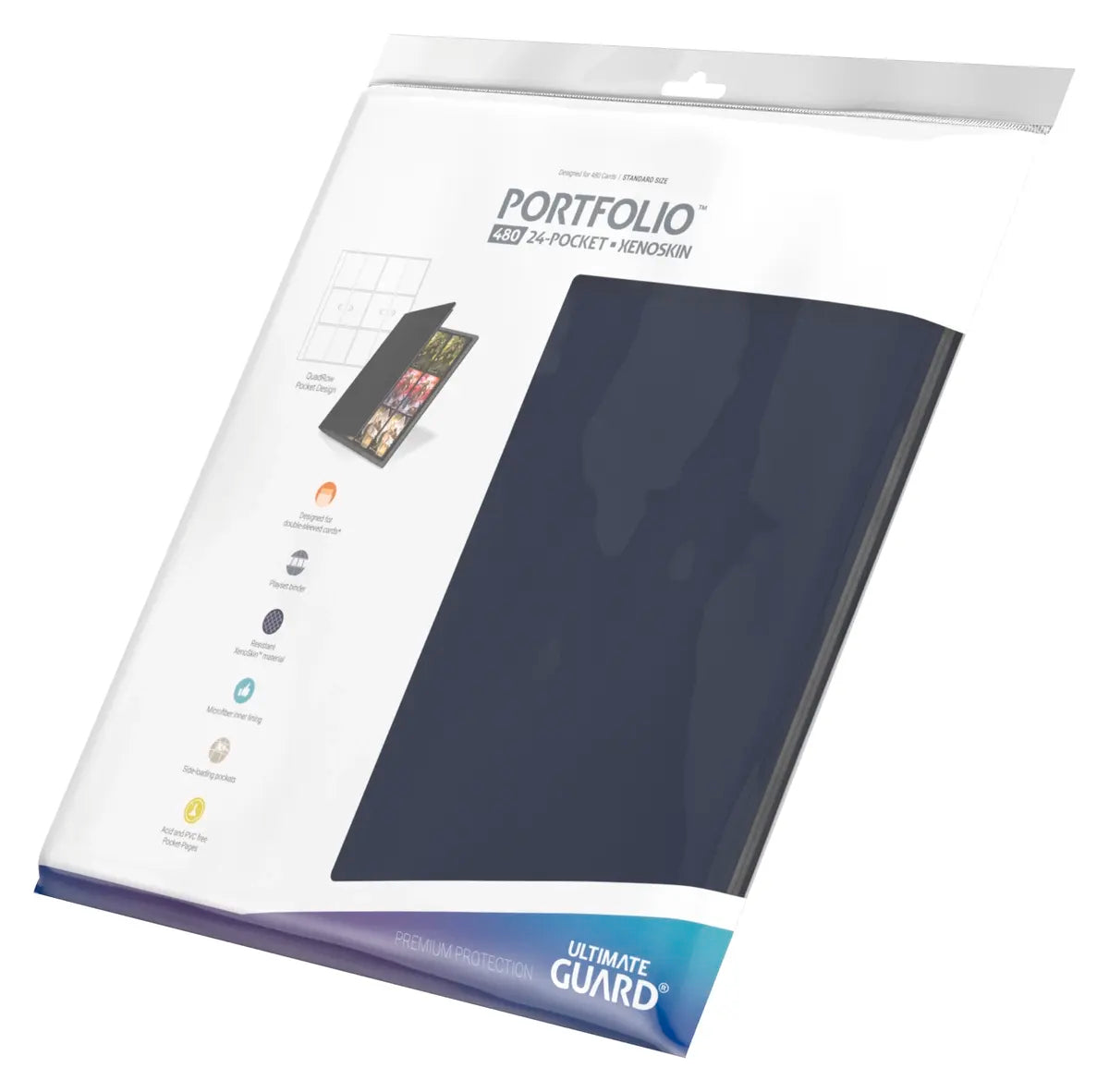Portfolio - Ultimate Guard - 24-Pocket QuadRow XenoSkin 480 - Bleu Marine