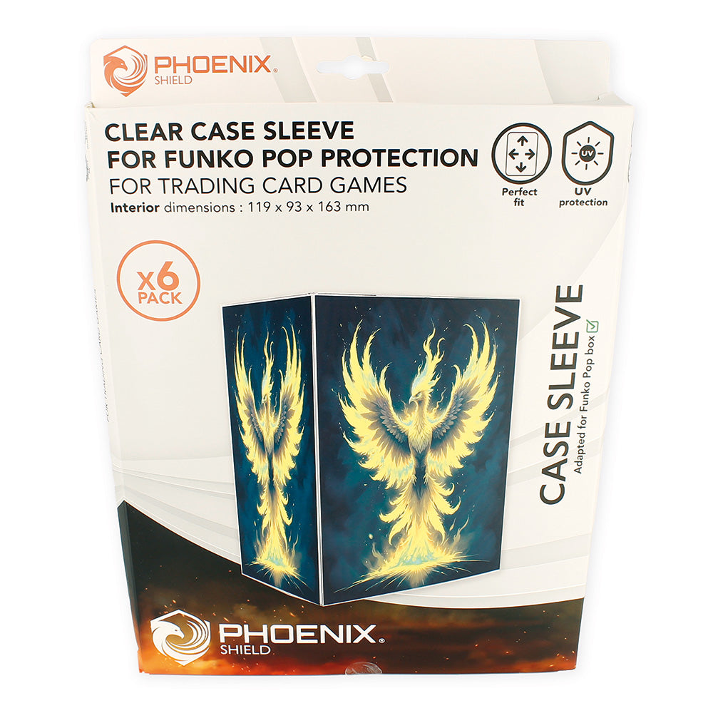 Phoenix Shield - Boite de Rangement X6 - Protection Souple "Crystal Box Ultimate" pour Funko Pop