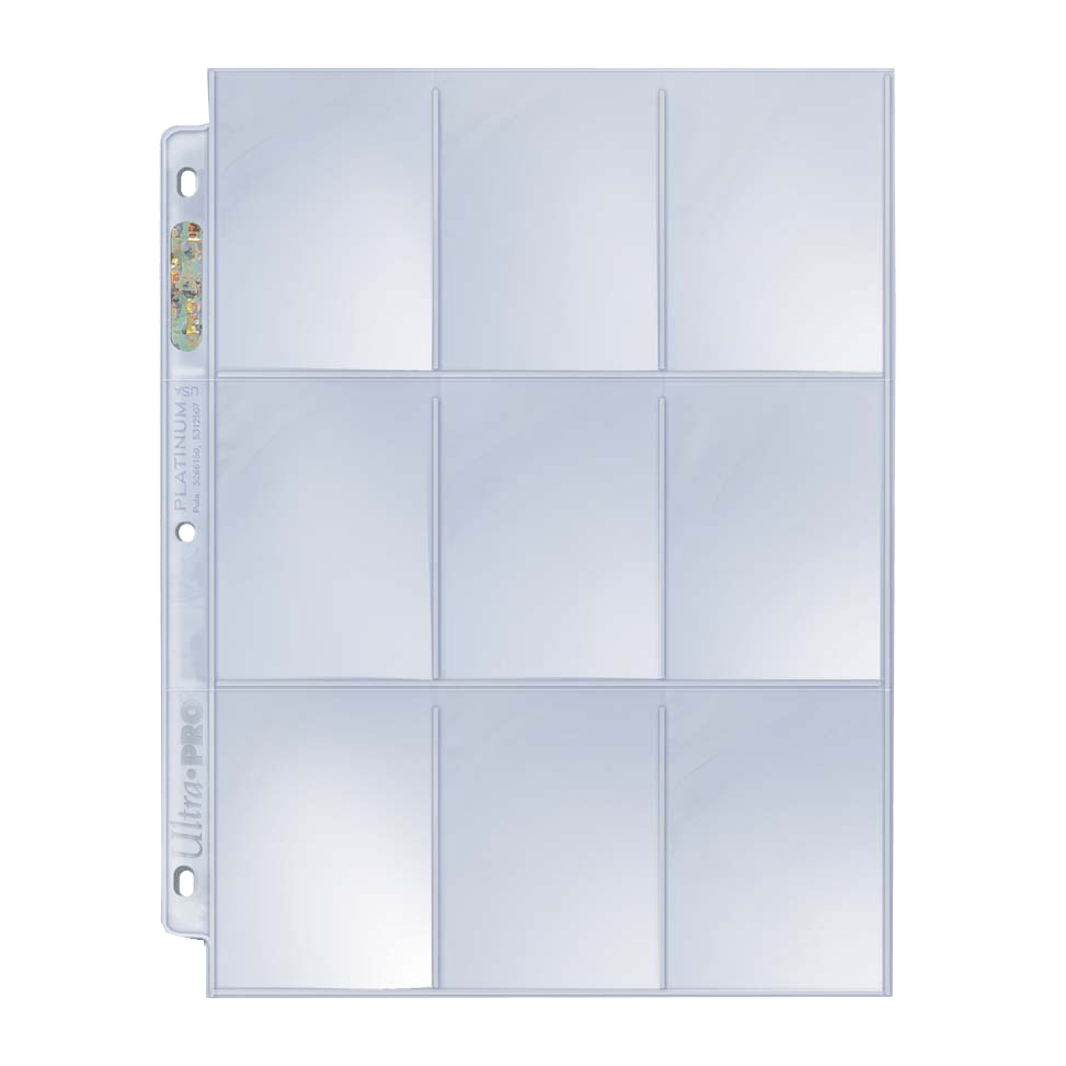 Ultra Pro - 100 feuilles de classeur : Platinum - 9 cases