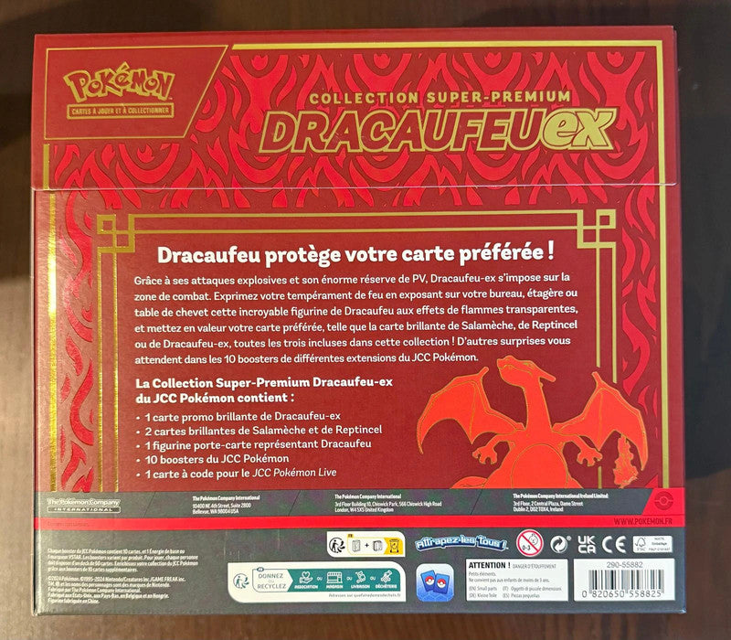 Coffret Pokémon 10 Boosters Collection Super-Premium Dracaufeu-ex