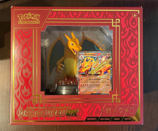 Coffret Pokémon 10 Boosters Collection Super-Premium Dracaufeu-ex