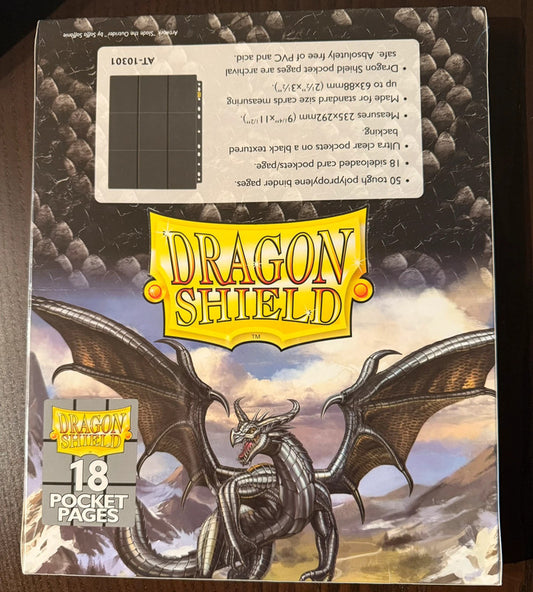 Dragon Shield - 50 Feuilles de classeurs 18 cases - Clear