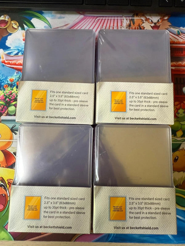 Lot de 4 x 25 Toploader (100) 35pt - Beckett Shield - Regular