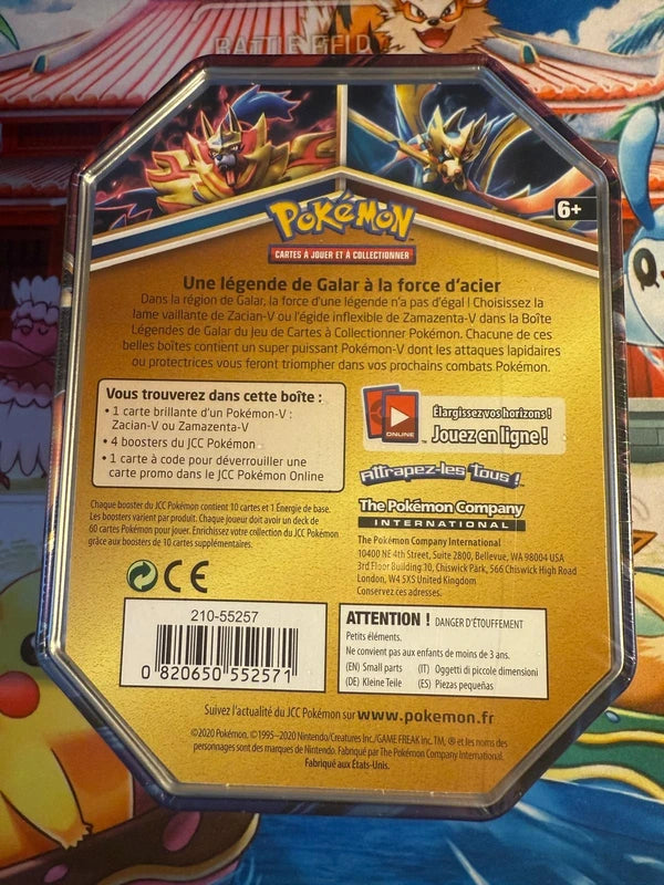 Pokébox Zacian V 2020 FR
