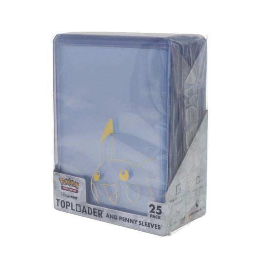Ultra Pro - Combo Pack 25 Toploader Pikachu + 25 Penny Sleeves