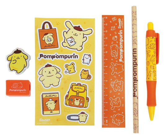 Sanrio - Set d'Écriture 6 Pièces Pompompurin