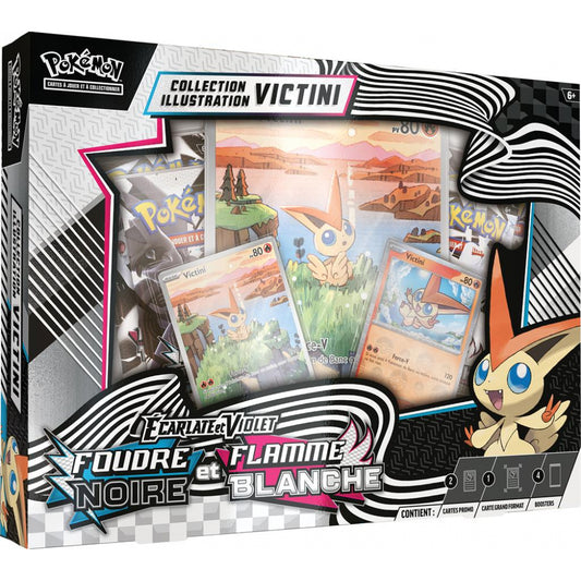 Coffret 4 boosters Victini - EV10.5 Ecarlate et Violet - Foudre Noire & Flamme Blanche