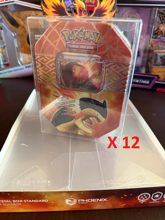 Phoenix Shield - Boite de Rangement X12 - Protections SOUPLES pour Pokébox Pokémon