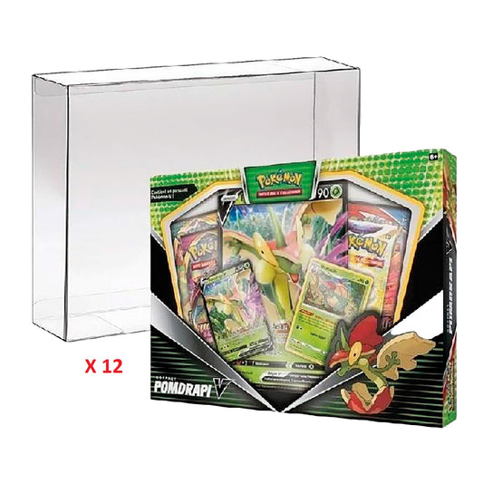 Phoenix Shield - Boite de Rangement X 12 - Protection SOUPLE pour Coffret Standard 4 Boosters Pokémon