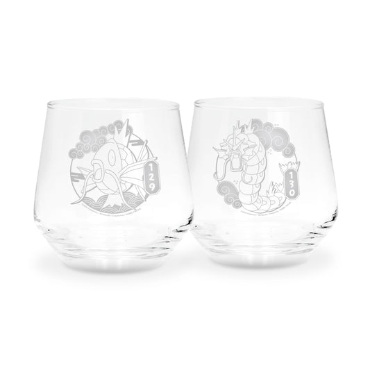 Set de 2 Verres Abystyle Pokémon Magicarpe & Léviator (30 cl)