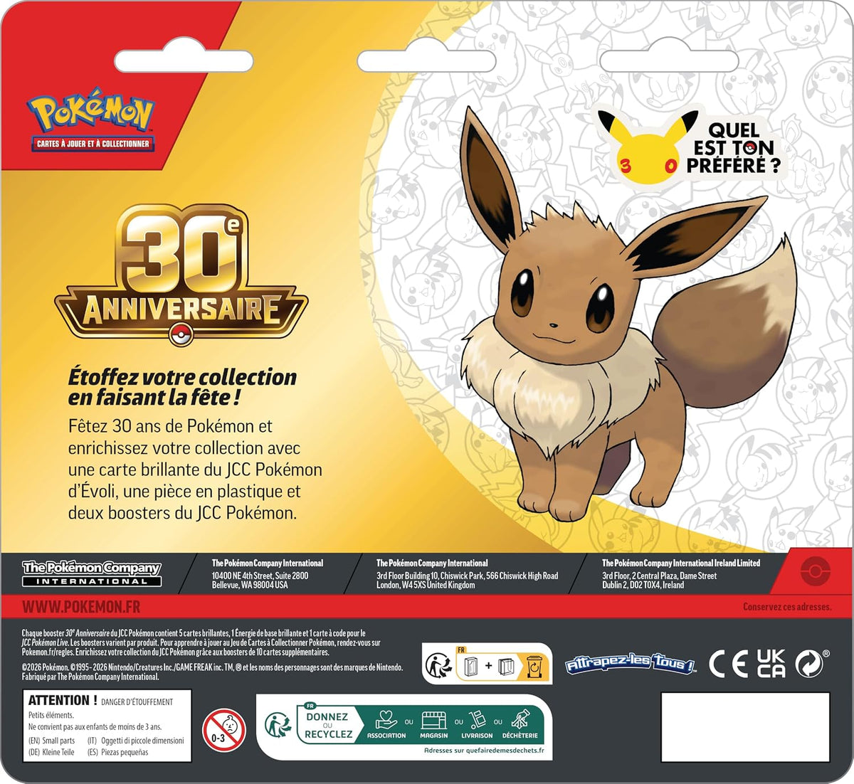 Duopack Pokémon 30ᵉ Anniversaire
