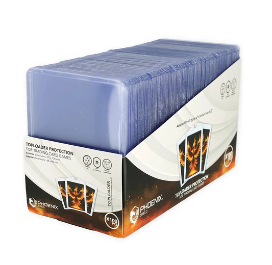 Lot de 100 toploaders 3x4" Clear Regular Phoenix Shield