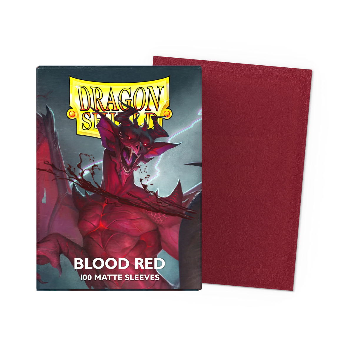 Dragon Shield Blood Red Matte - 100 Sleeves Standard Rouge Sang