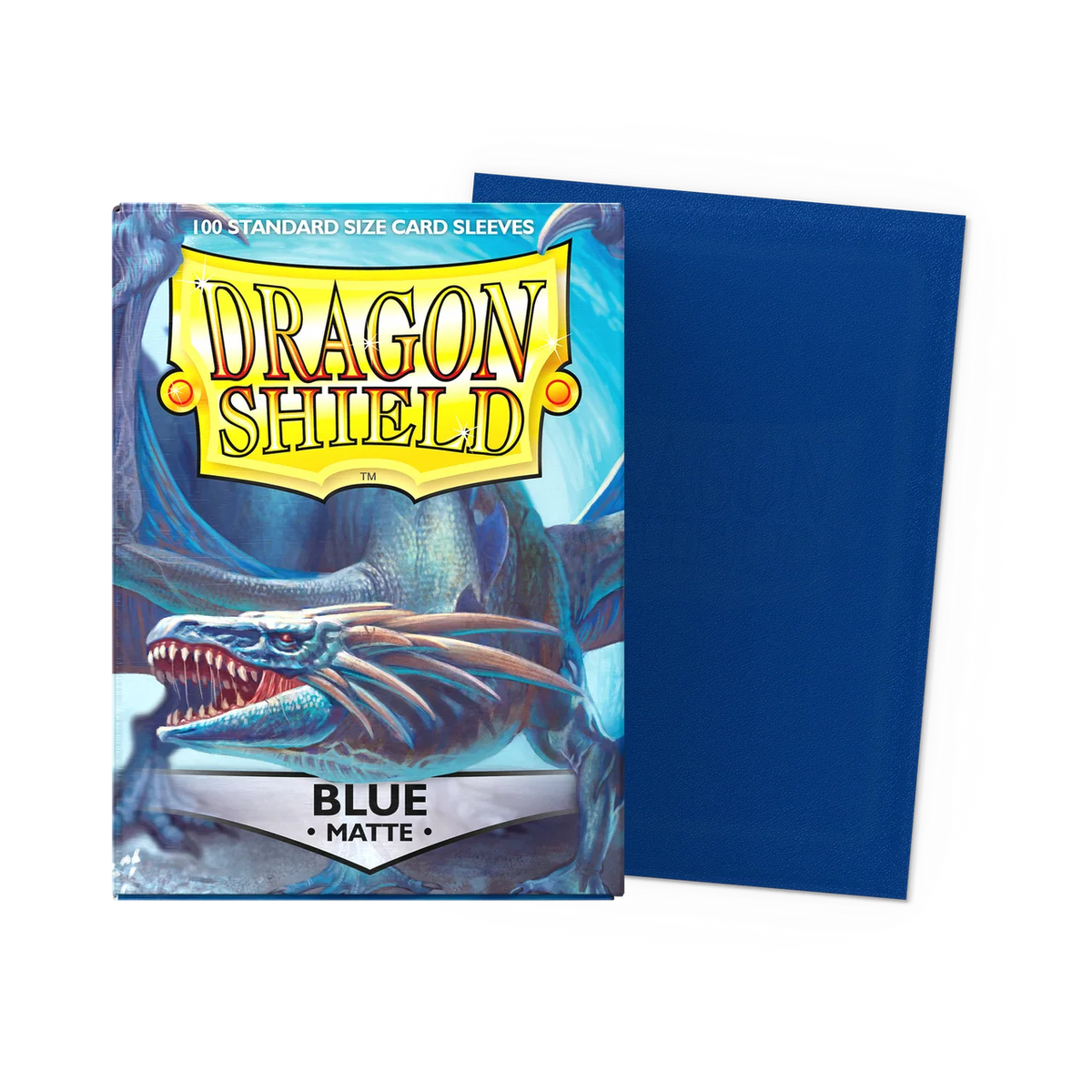 Dragon Shield Blue Matte - 100 Sleeves Standard Bleu
