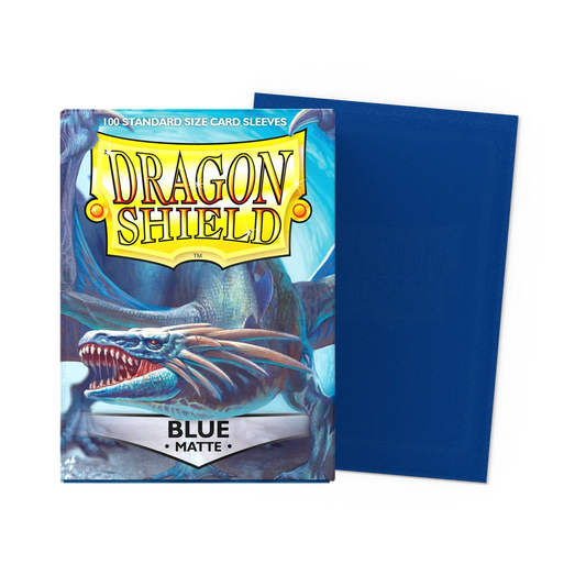Dragon Shield Blue Matte - 100 Sleeves Standard Bleu