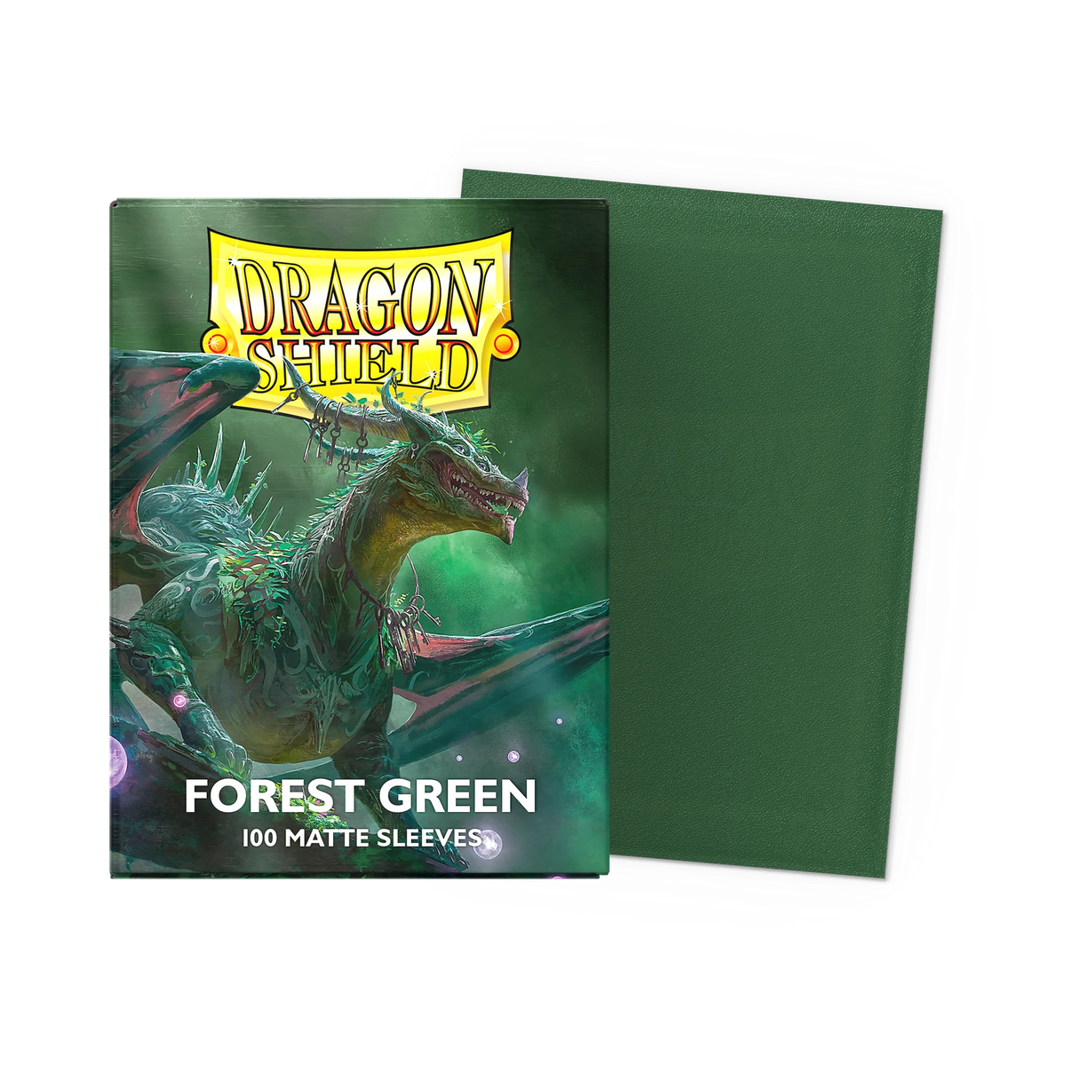 Dragon Shield Forest Green Matte - 100 Sleeves Standard Vert Forêt