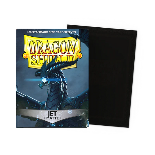 Dragon Shield Jet Black Matte - 100 Sleeves Standard Noir Jet