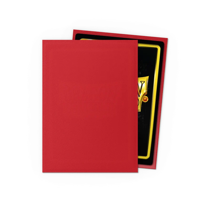 Dragon Shield Ruby Matte - 100 Sleeves Standard Rouge Rubis