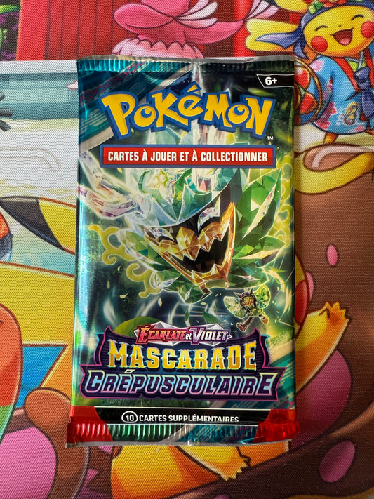 Booster scellé Mascarade Crépusculaire Ogerpon Masque Turquoise