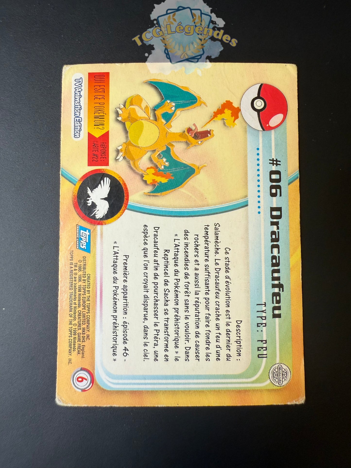 Dracaufeu Holographique Topps 06