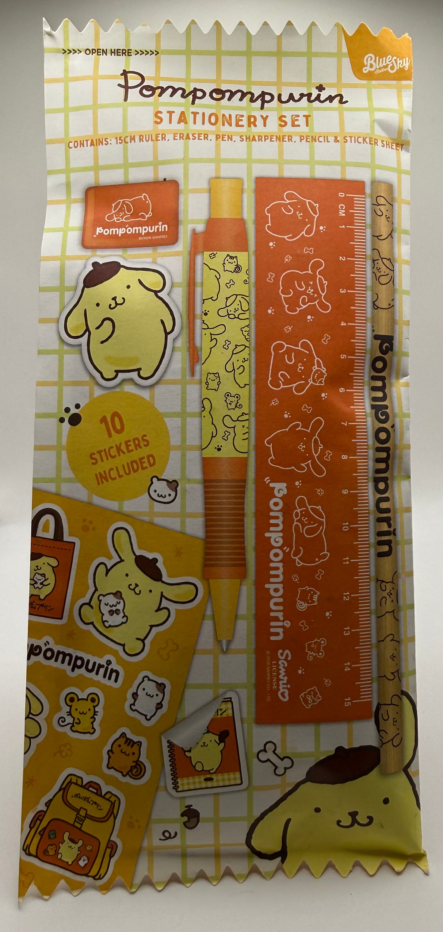 Sanrio - Set d'Écriture 6 Pièces Pompompurin
