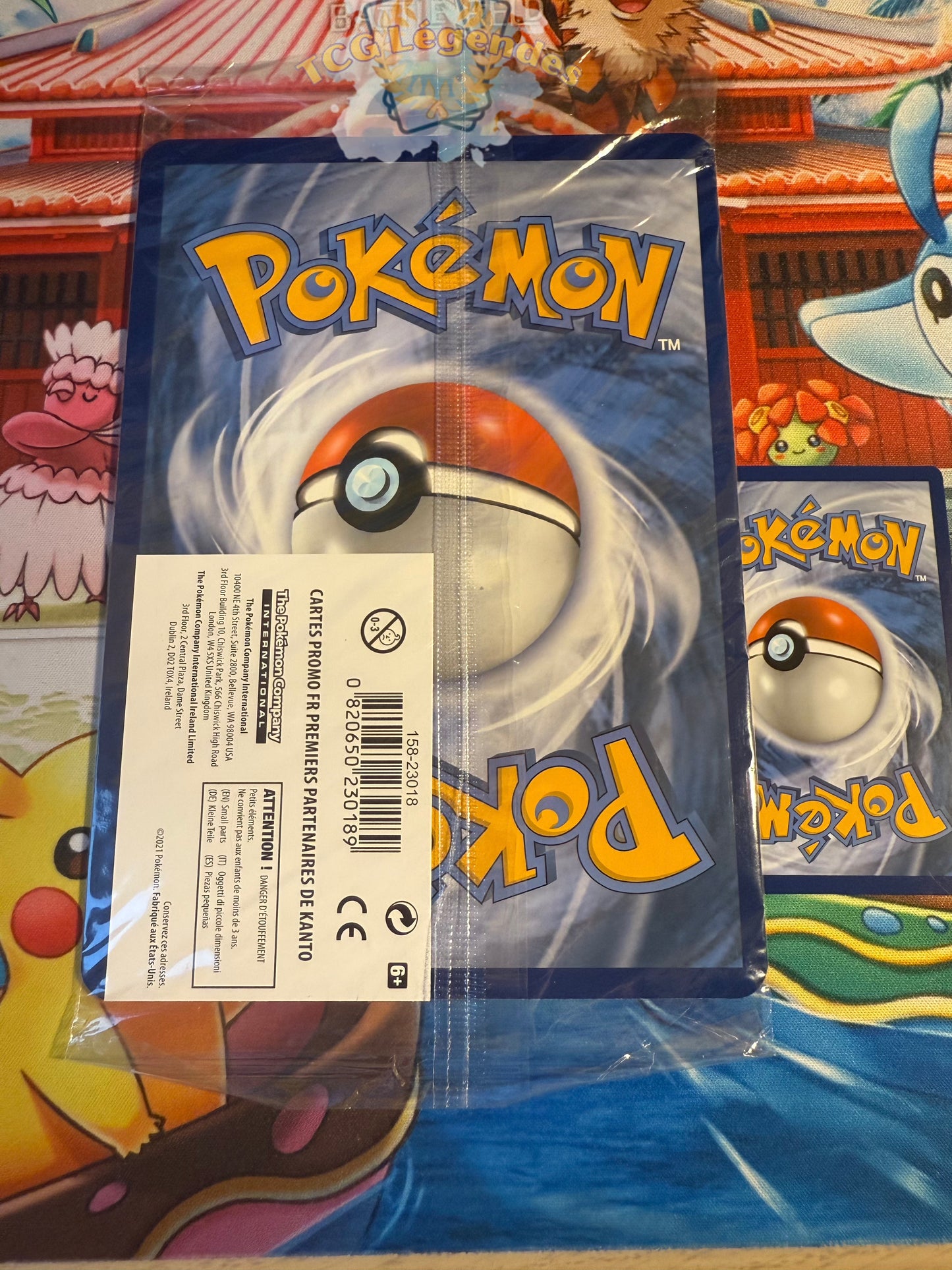 Paquet scellé du trio starter de Kanto Jumbo Célebration Stamped