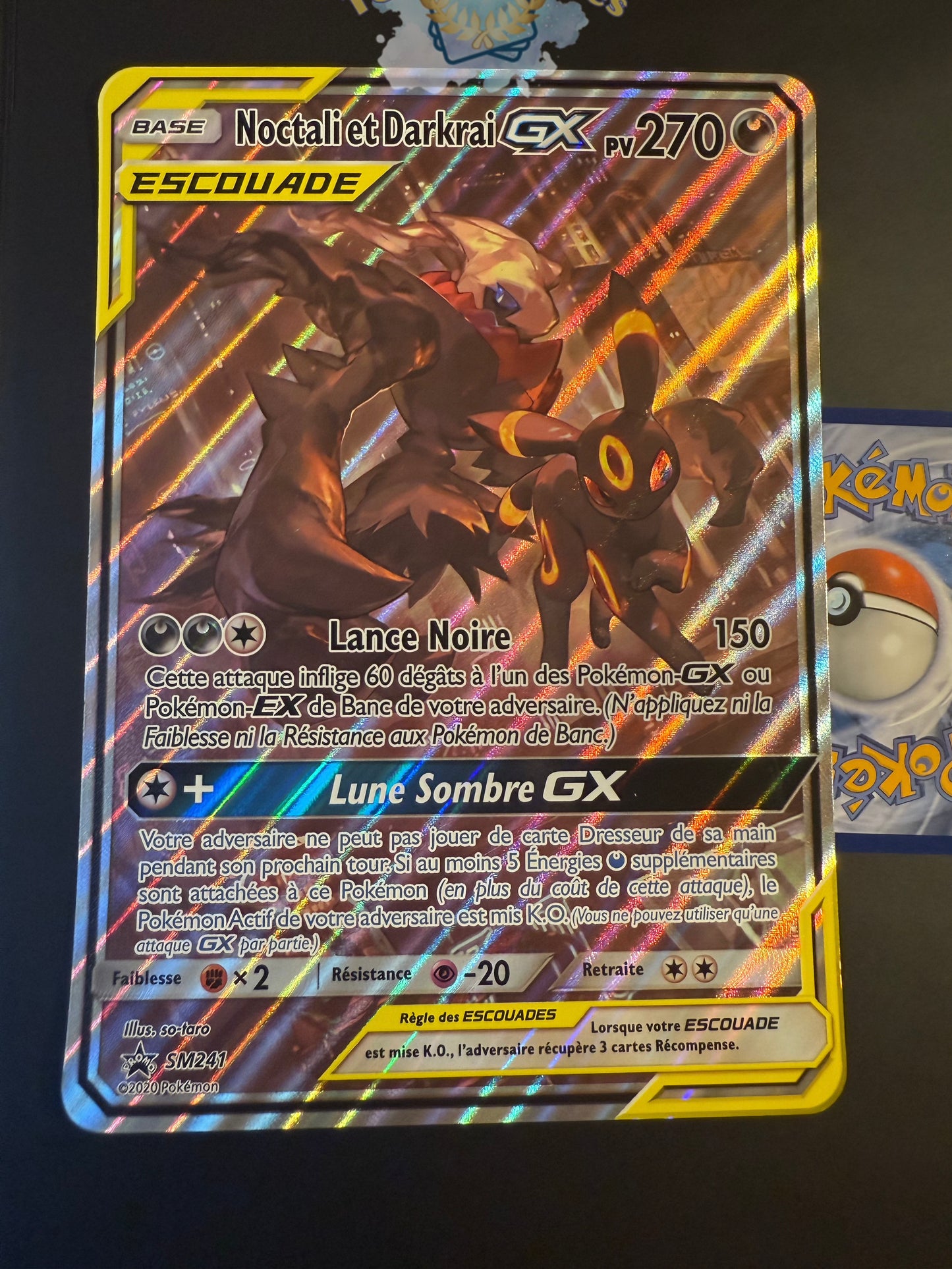 Noctali et Darkrai GX Escouade SM241 Jumbo