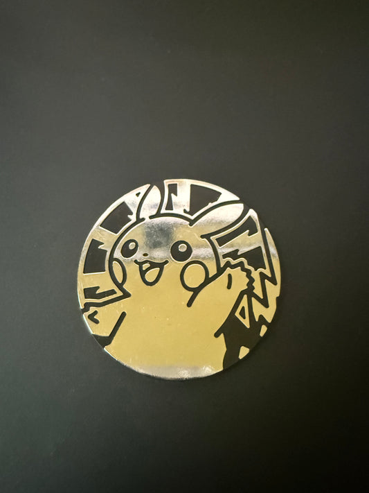 Jeton / Pièce Pokémon Pikachu de Face Saluant