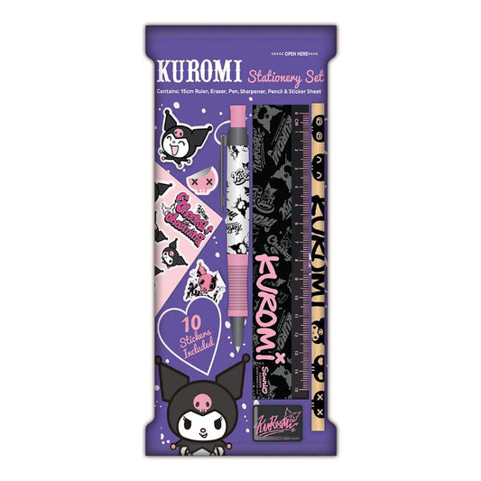 Sanrio - Set d'Écriture 6 Pièces Kuromi