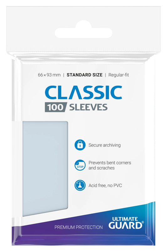 Ultimate Guard - 100 protège-cartes Classic Transparent