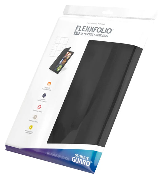 Ultimate Guard - Portfolio A4 18-Pocket - FlexXfolio Xenoskin - Noir 360