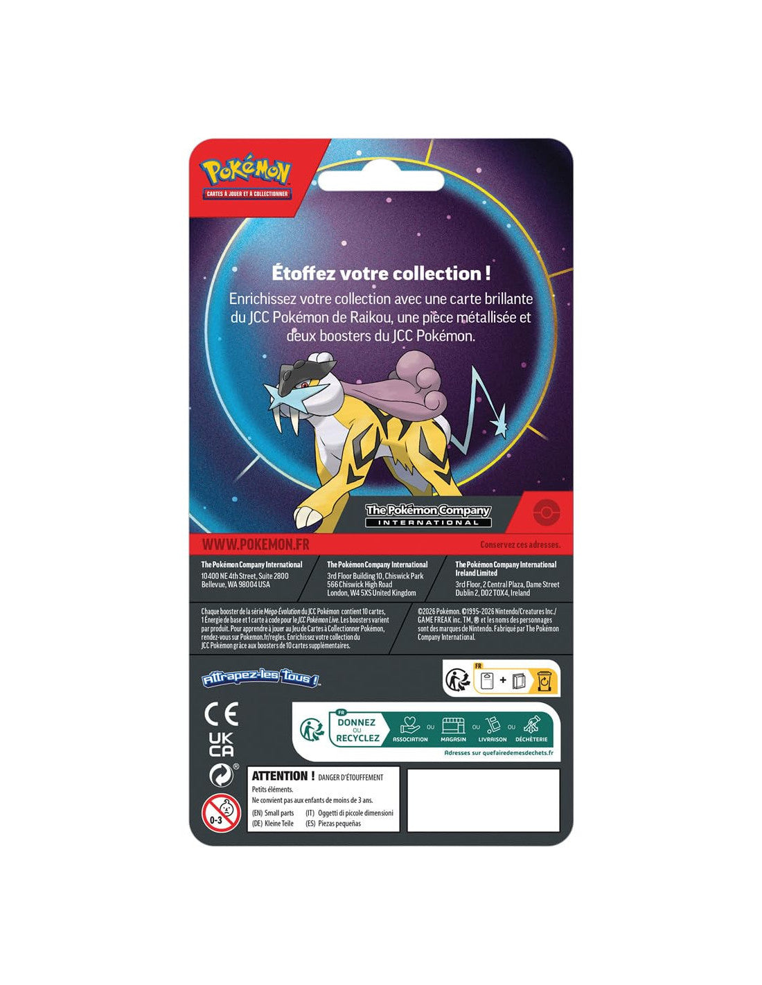 Pokémon - Coffret Pack 2 Boosters - Raikou FR