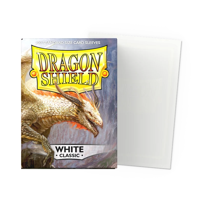 Dragon Shield White Classic - 100 Sleeves Standard Blanc
