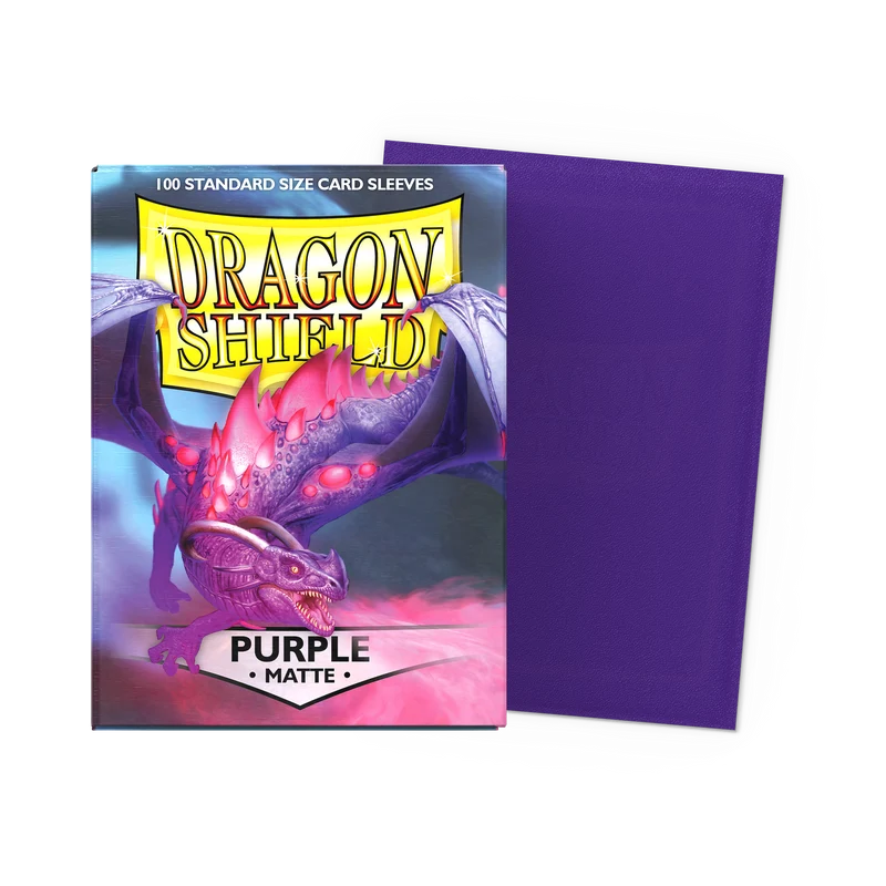Dragon Shield Purple Matte - 100 Sleeves Standard Violet