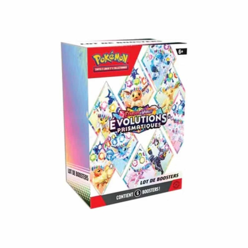 Bundle Pokemon EV8.5 6 boosters Evolutions Prismatiques
